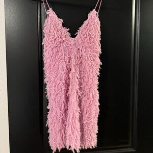 For Love & Lemons Kamara pink mini-dress
